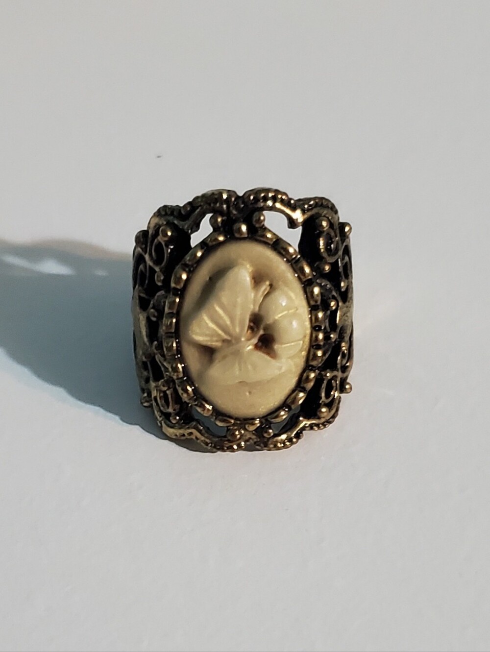 2/$20 Butterfly Cameo Ring